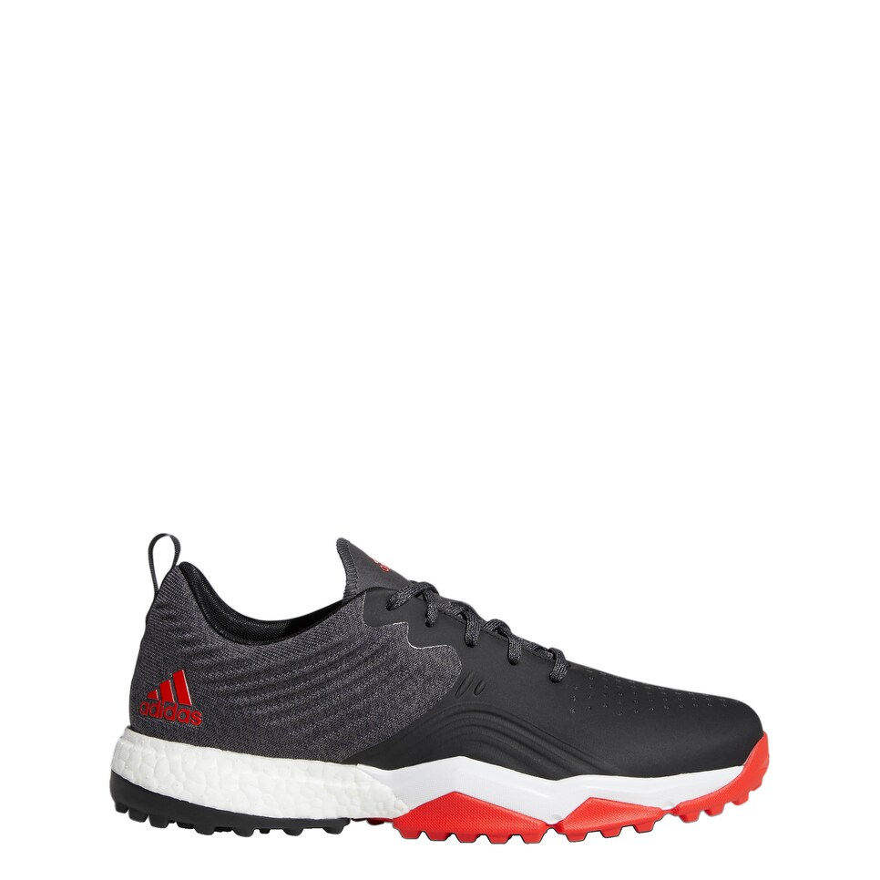 Adipower 4orged s shop golf shoes  black/red